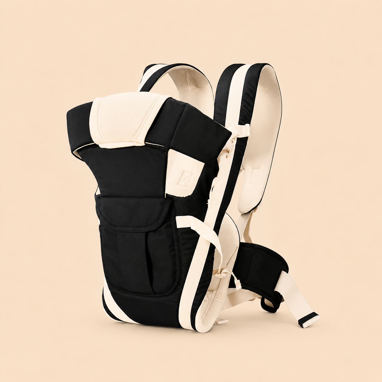 HerChoice Everyday Black Carrier in Black + Cream